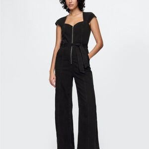 NWT GAP wide leg denim jumpsuit